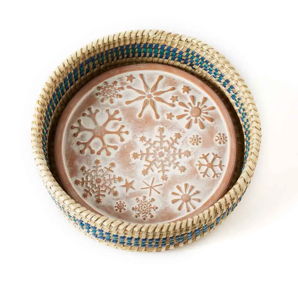 Snowflake Terracotta Breadwarmer