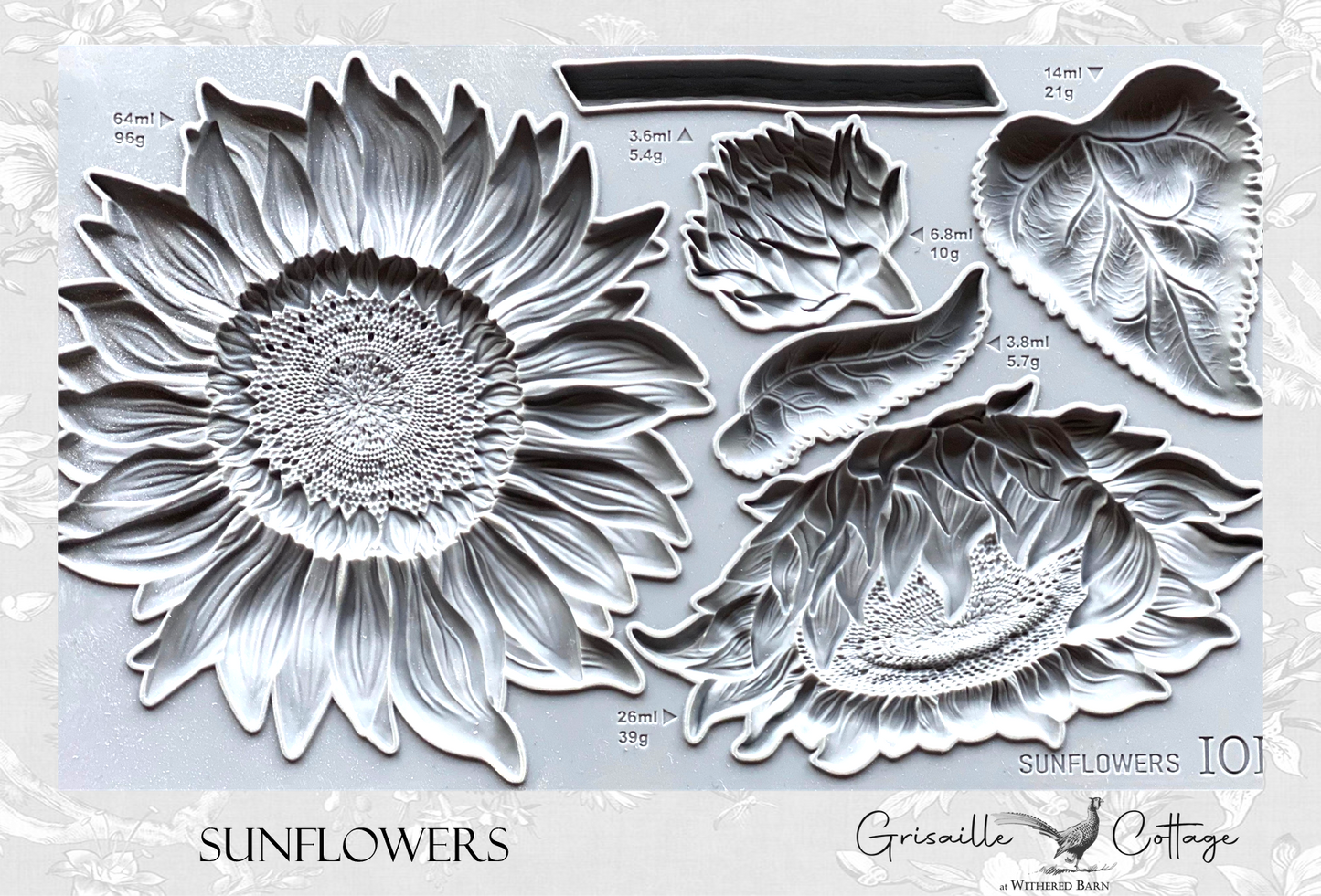 Sunflower ~ IOD Decor Mould