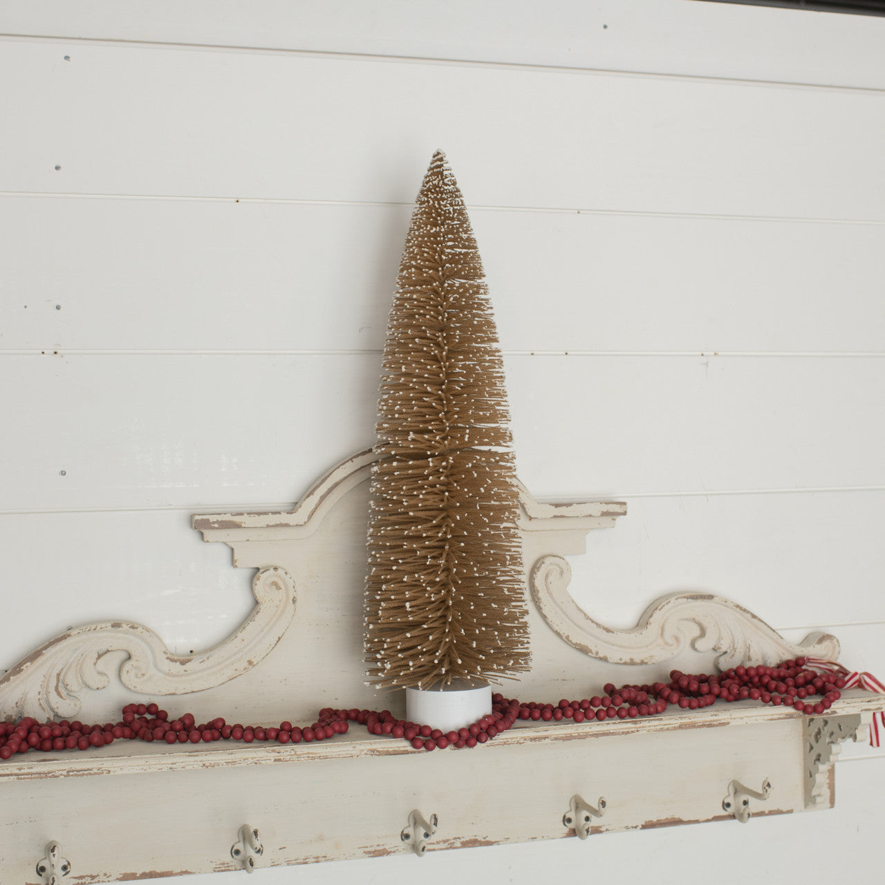 24in Caramel Flocked Tree