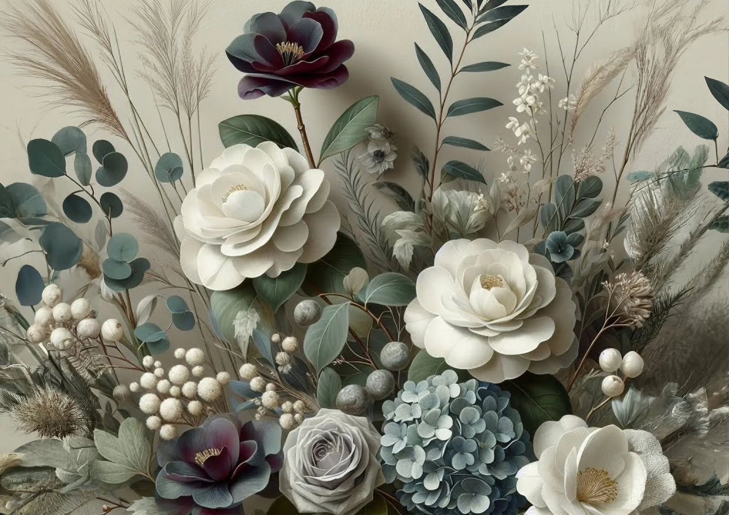 Winter Petals 23x33 ( A1 ) - MINT by Michelle