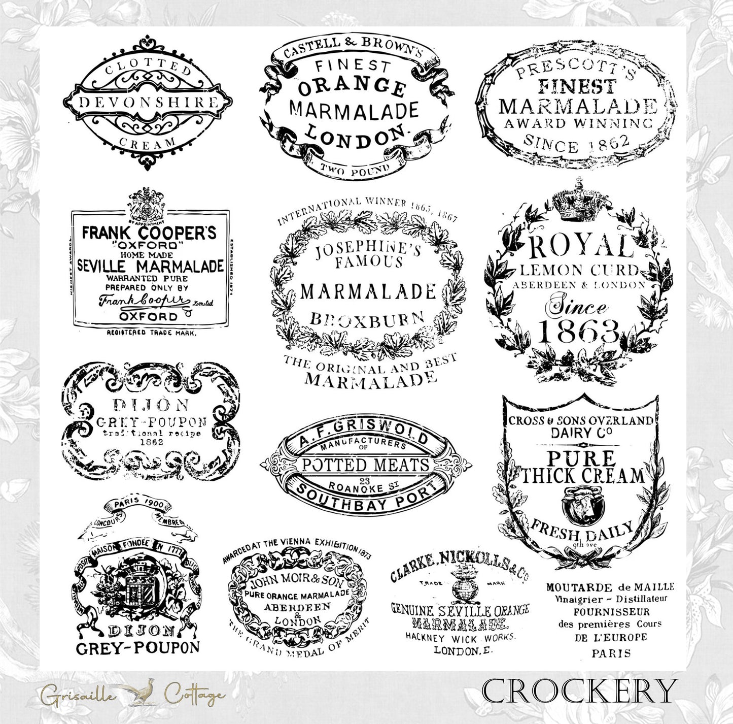 Crockery - IOD Decor Stamp