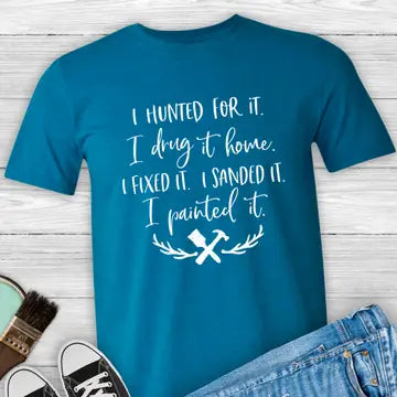 I Painted It Tee, Heather Royal