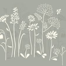 Meadow Flower 14.6inx10.1in - Vinyl Stencil by Annie Sloan