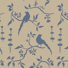 Chinoiserie Birds 15.7in x 10in- Vinyl Stencil by Annie Sloan