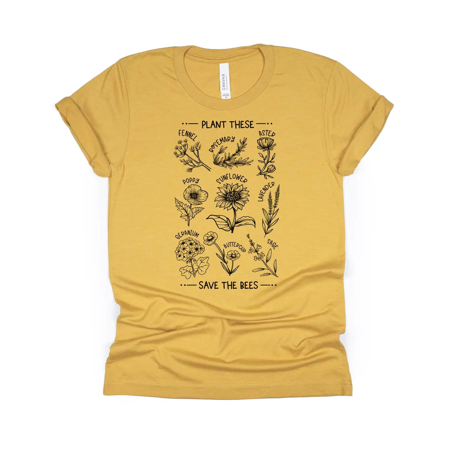 Plant These Tee, Mustard