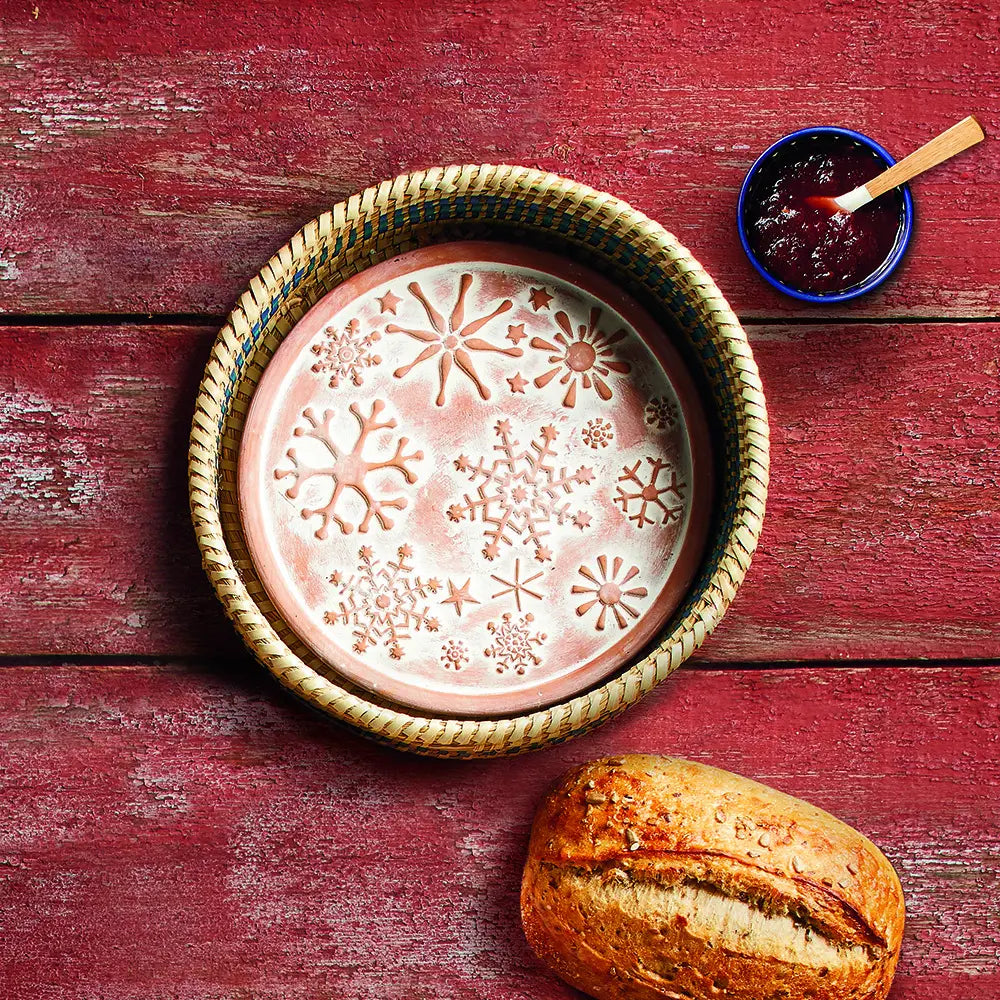 Snowflake Terracotta Breadwarmer