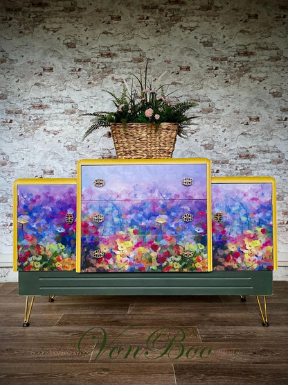 Field of Mauve 23x33 ( A1 ) - MINT by Michelle