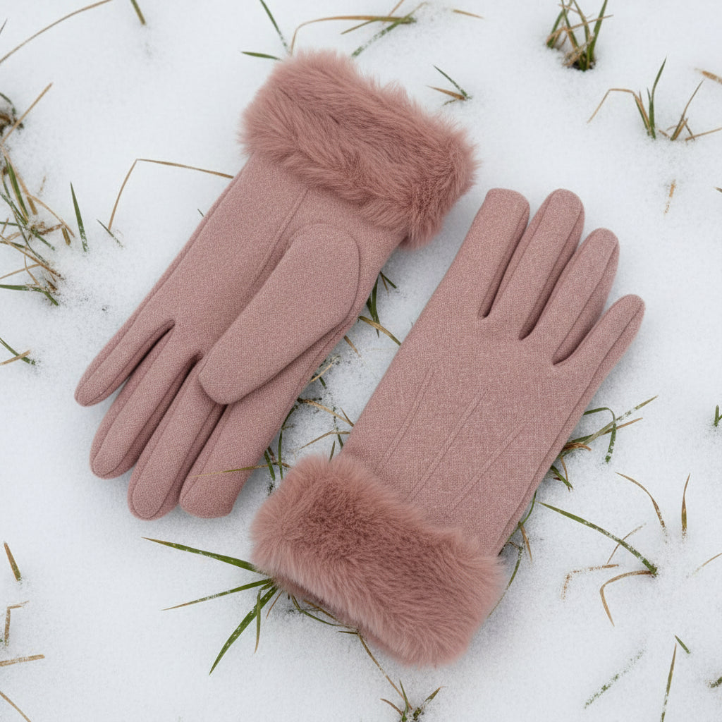 Ladies Stretch Winter Knit Gloves