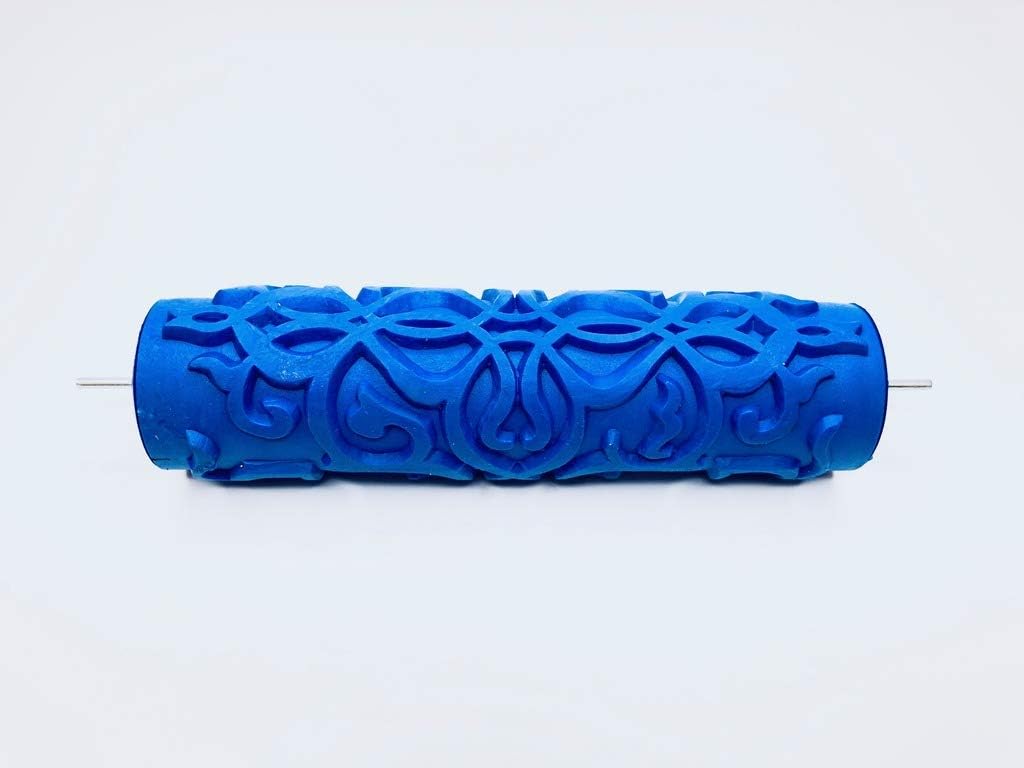 Moroccan Damask - Blue Pattern Stamping Roller (Handle Sold Seperate)