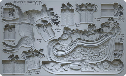 Santa's Sleigh - IOD Decor Mould