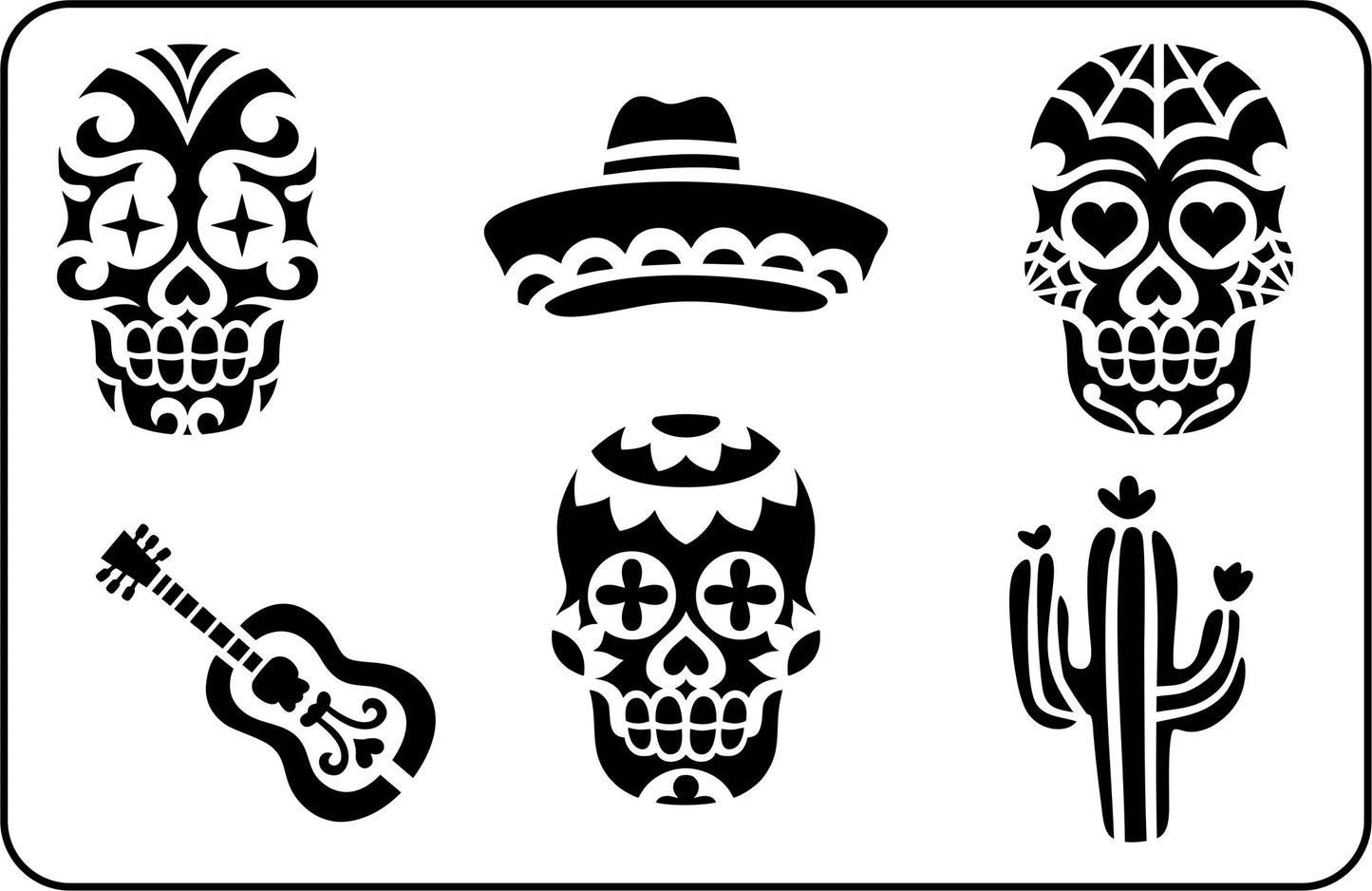 Sugar Skulls - JRV Stencil