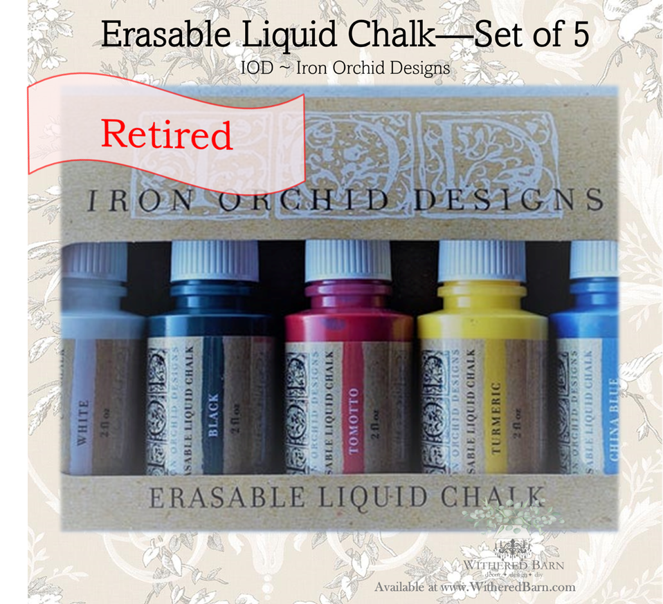 Five Color Pack - ELC-Erasable Liquid Chalk RETIRED