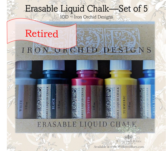 Five Color Pack - ELC-Erasable Liquid Chalk RETIRED