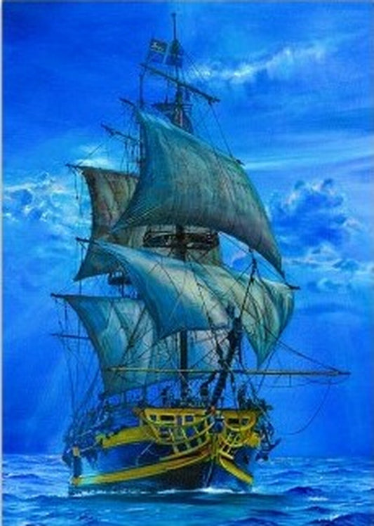 Ship at Sea Brigantine - A1 23 x33 Rice Paper by Decoupage Queen