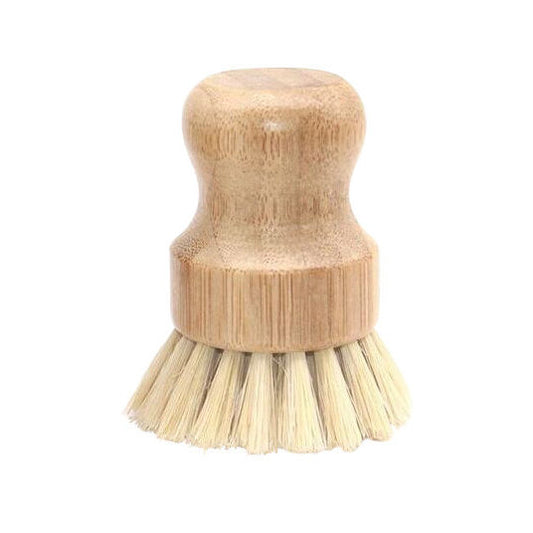 Natural Bamboo Stamp Scrub Brush