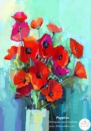 Poppies 23x33 - MINT by Michelle