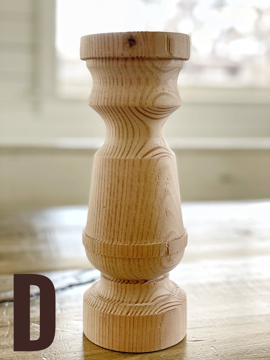 Candlesticks Unfinished Wood